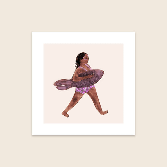 Fish Girl Print