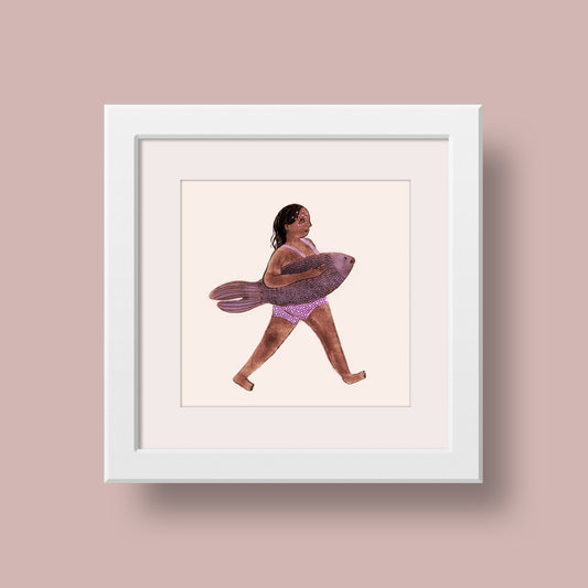 Fish Girl Print
