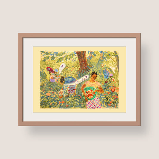 Mushroom Gatherers Print