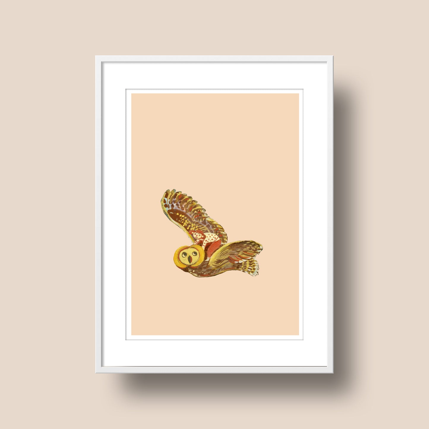 Tina and the Owl Print